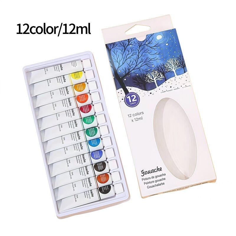 12-color watercolor paint single pack 6ml/12ml art supplies hand-painted painting paint watercolor