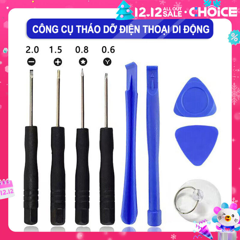 Dụng cụ tháo điện thoại di động 9 trong 1 tuốc nơ vít xà beng sửa chữa tháo gỡ Bộ công cụ mở