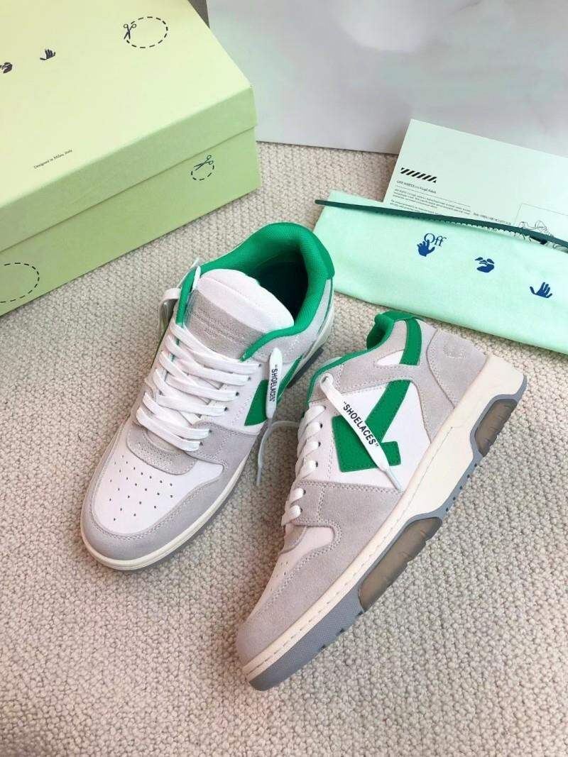 Off-White Thick-Heeled Casual Sports Shoes Unisex Fashionable Leisure Sneakers Luxury Women's Flat Footwear round Toe Mesh Inner · v10