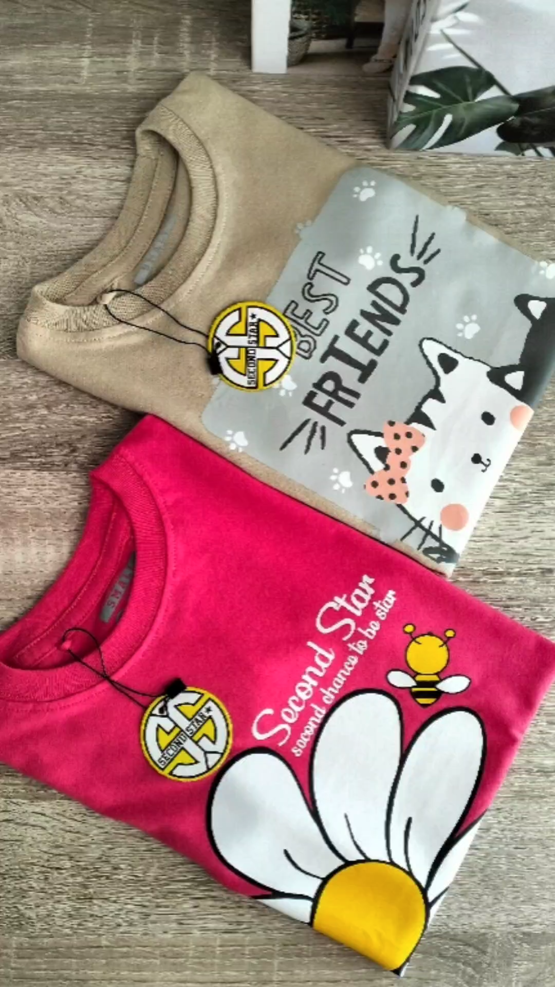 KIDS.KUY Kaos Distro Anak Perempuan Premium Usia 1-12 Tahun Motif Flower Secondstar