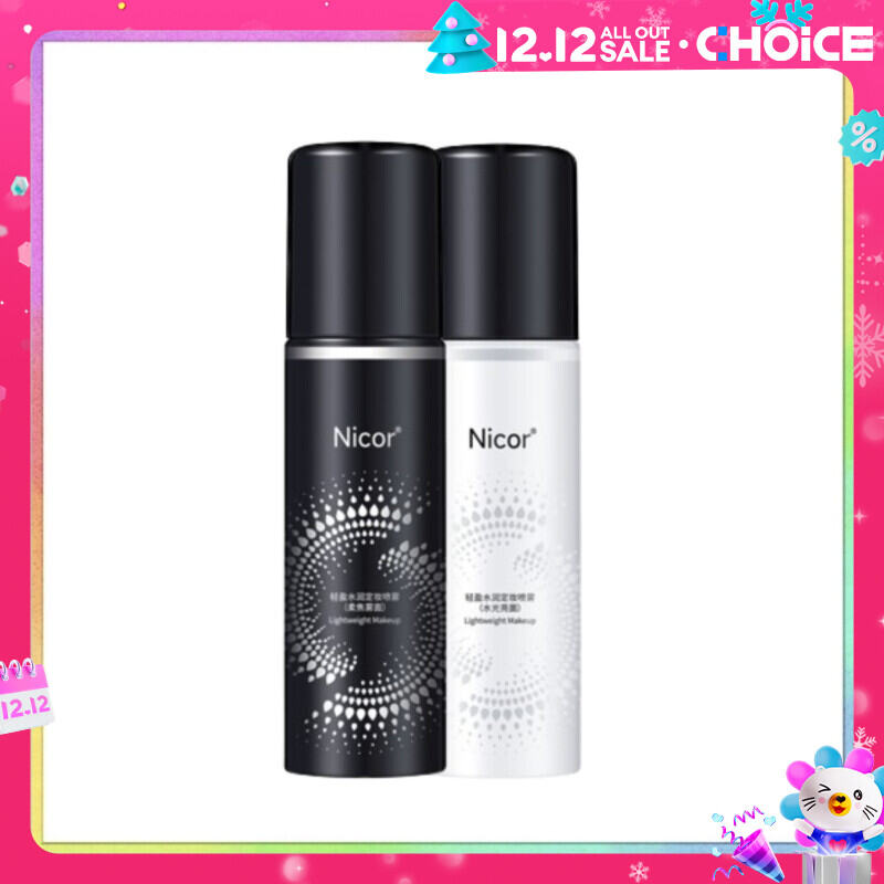 Xịt khóa trang điểm cố định lớp make up 12 giờ NICOR 100ml căng bóng lâu trôi cấp nước kiềm dầu