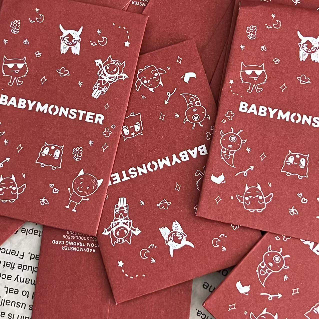 BabyMonster Offline Flash Random Card Unopened Small Card Monster Forever Anime Collectible Figures Unassembled Toys