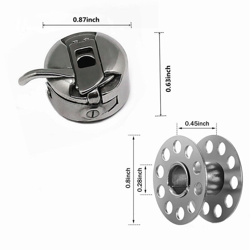 Pieces Domestic Sewing Machine Bobbin Cases 10 Pieces Metal