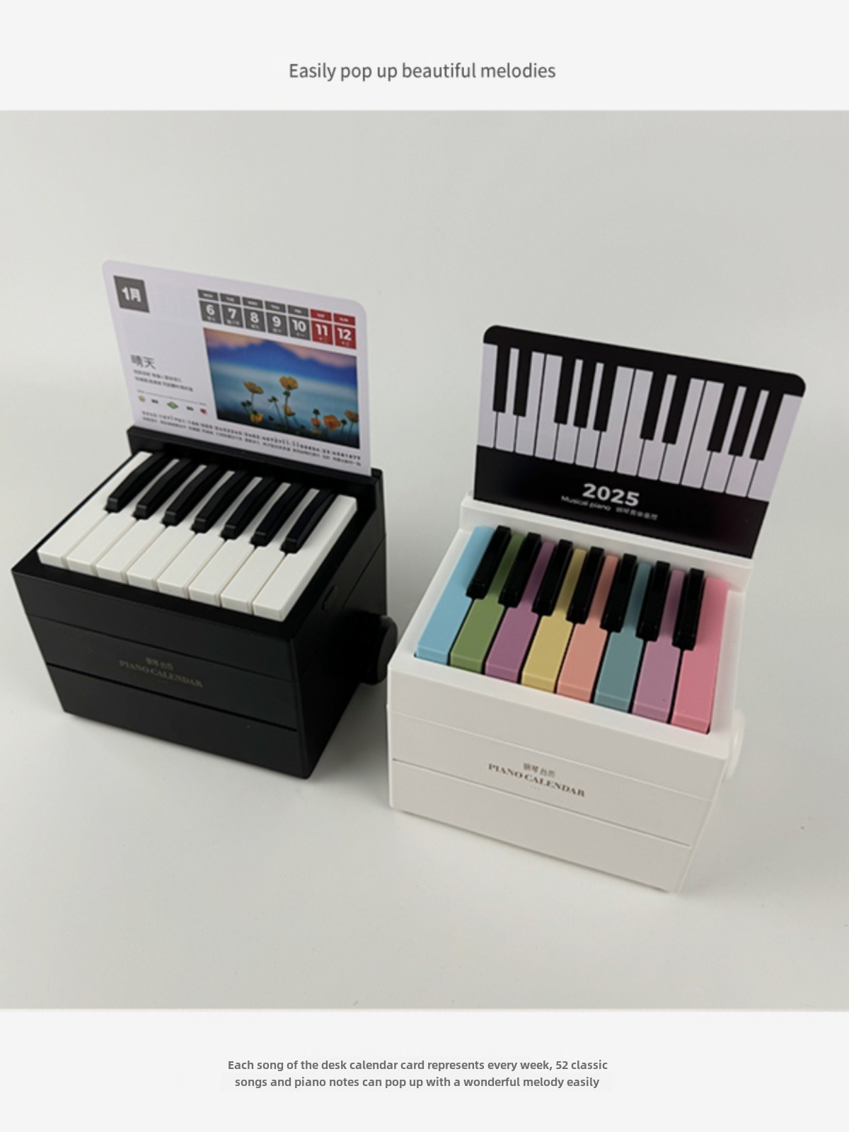 CALENDRIER DE BUREAU debout 2024 Mini calendrier de bureau portable