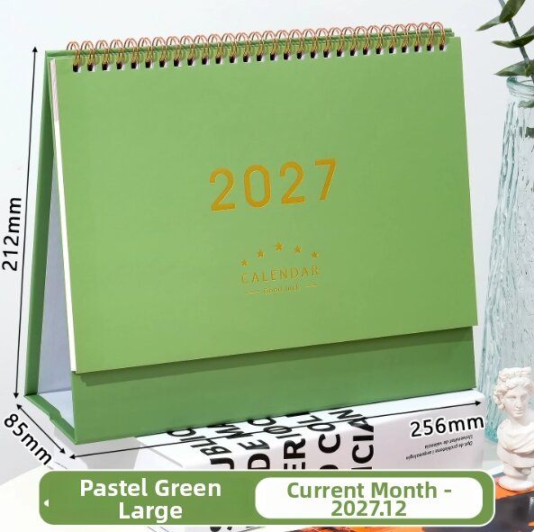 YUCHU | Retro Creative Desk Calendar 2026 Planning Memo