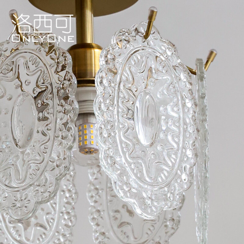 vintage glass ceiling light