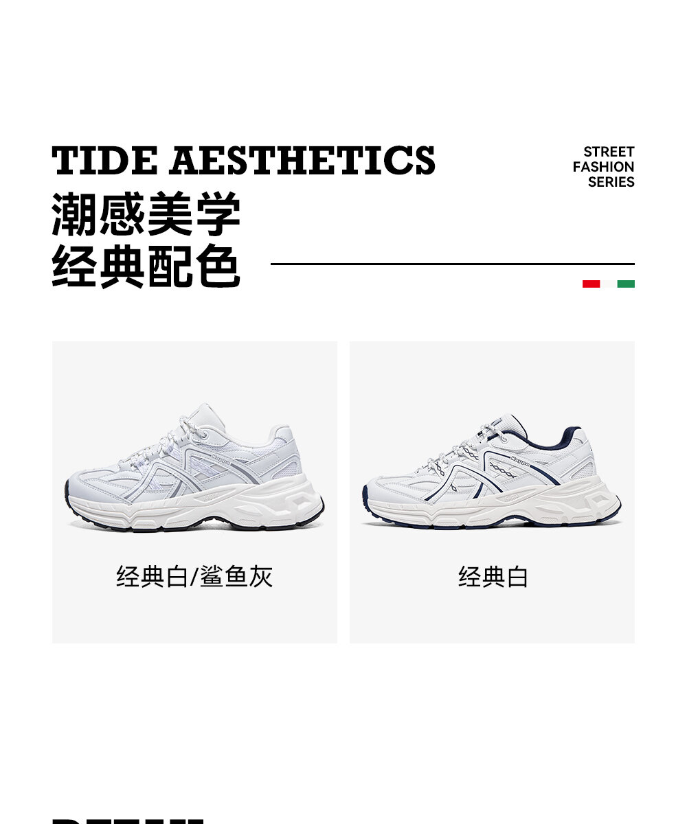 Kappa White Sport Shoes Women's Casual Thick Bottom Versatile Summer Shoes Fashionable Breathable Cross-Lace Synthetic Leather · v7