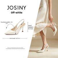 Josiny | French Pointed Toe Back Open Heels