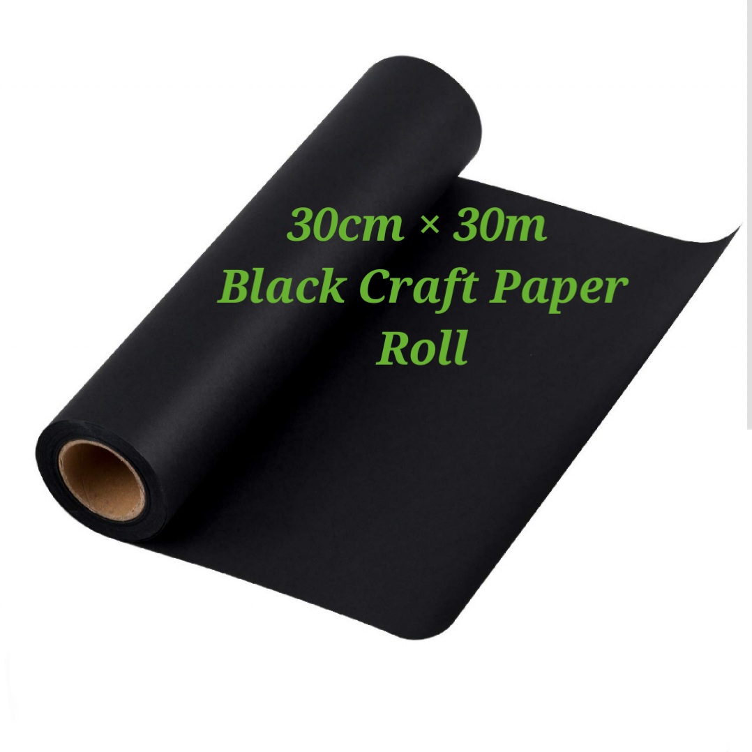 Black craft online paper roll