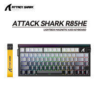ATTACK SHARK | ATTACK SHARK R85 HE Wired 8KHz Magnetic Keyboard0.005mm RT AccuracySupport RT/Snap Tap/DKS/MT/TGLWith Custom Lightbox