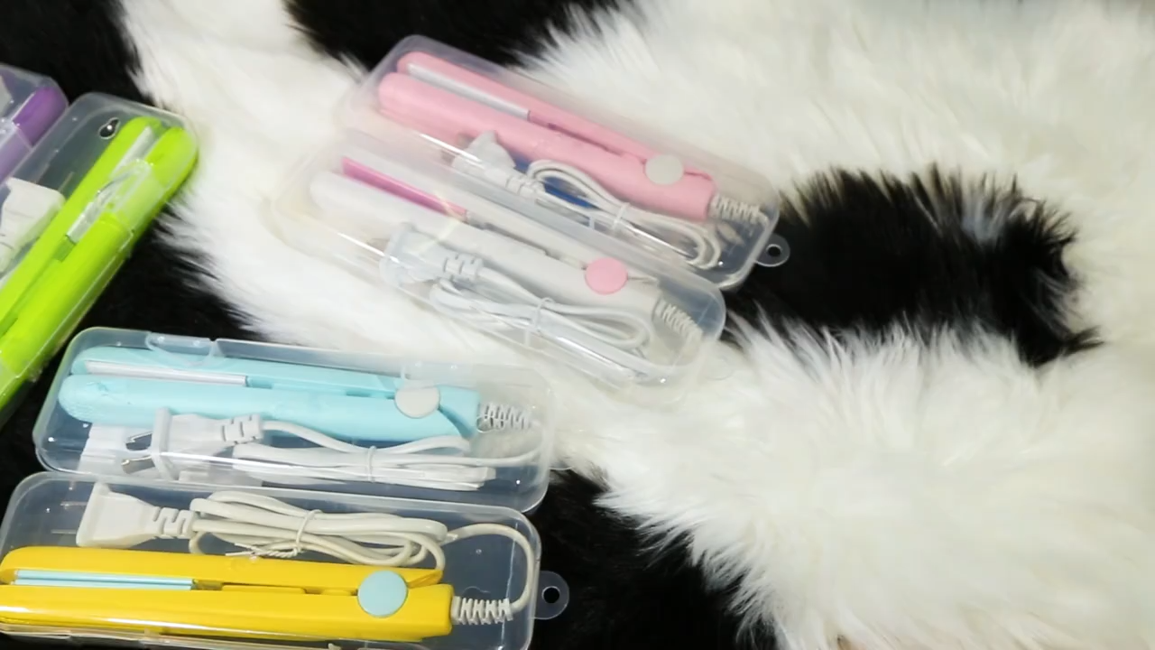 2 in 1 Hair Iron High Quality flat iron Straightening hot comb mini hair straightener and Curling Iron Styling Tools
