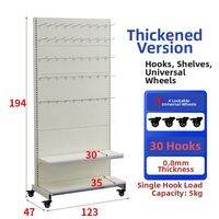 XUANXISHI | Versatile Wheeled Pegboard Shelving Unit