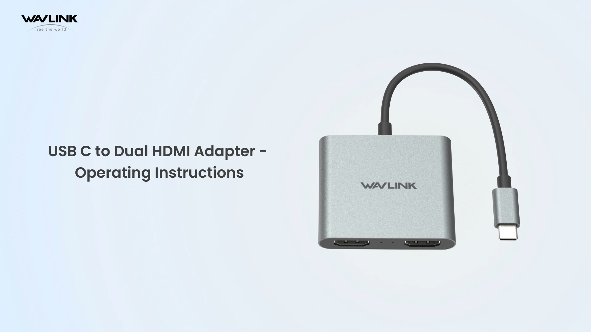 Wavlink 3-In-1 USB-C to Dual 4K HDMI Splitter Adapter, Hdmi Extender for  Monitor Type-C Hub with 87W Power Delivery for MacBook Pro/Air, Dell XPS, 