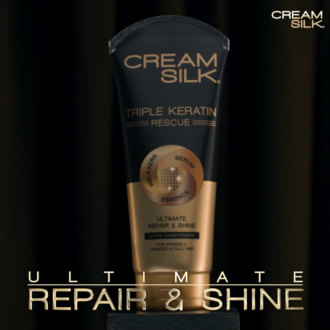 Cream Silk Triple Keratin Serum Conditioner Ultimate Repair