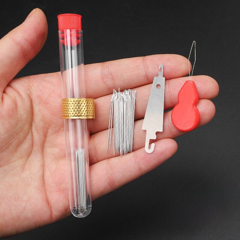 Household Large Eye Needle Hand Sewing Needle Clothing Repair Embroidery Needle with Large Hole for Elderly Quilting