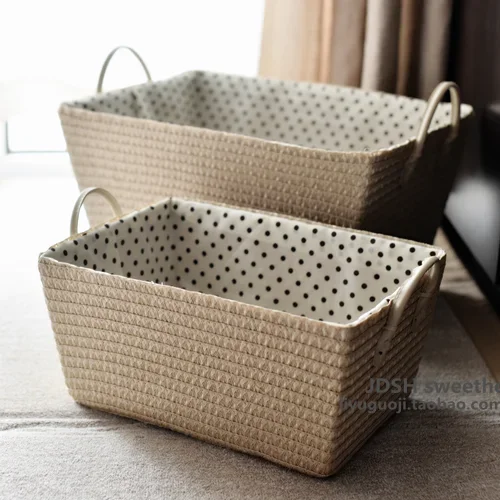 Japanese-Style Simple Laundry Basket Storage Basket Woven Storage Basket Clothing Toys Storage Basket Household Oversized Laundry Basket