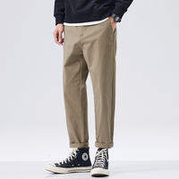 Hansca | Cotton Straight Leg Casual Trousers
