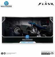 Mcfarlane Toys DC Multiverse Batman and Batcycle (Flash Movie)