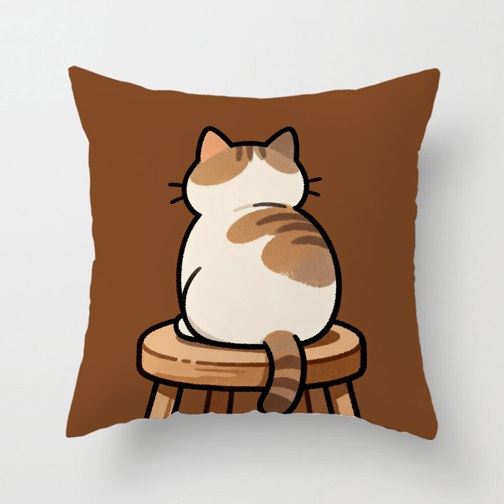 Cute Cartoon Cat Pillowcase