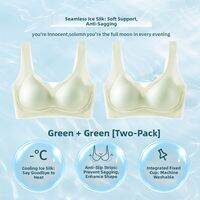 Jeanswest | Wireless Bra Seamless Cups Soft Support Breathable Push-up Bra for Small Chest Women