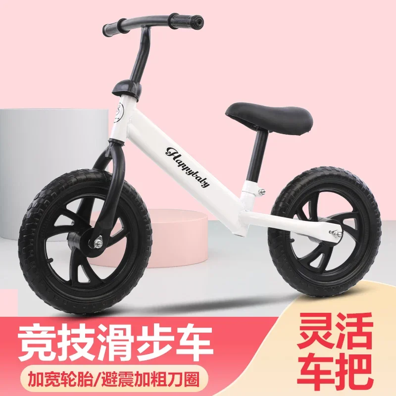 Balance Bike (for Kids) Double-Wheel Cart 1-3-6 Years Old Baby Cloth Scooter Children Pedal-Free Toddler Scooter Bicycle