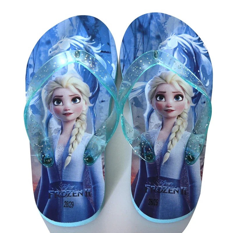 Frozen Summer Little Girl Children Cute Non-Slip Soft Bottom Slippers Bathroom Home Shoes Sophie Little Princess