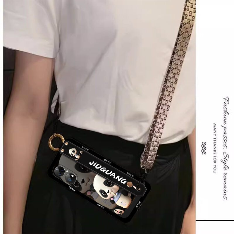 For Huawei P30pro Phone Case Huawei P20pro New Arrival Liquid Silicone Huaweip10plus Wrist Strap Holder Huawei P10 Trending Men and Women Huawei P30 Ultrathin and Simple Lesser Panda. 