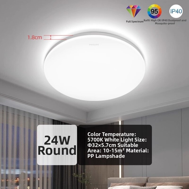 Philips | Ultra-Slim Super Bright Round LED Ceiling Light