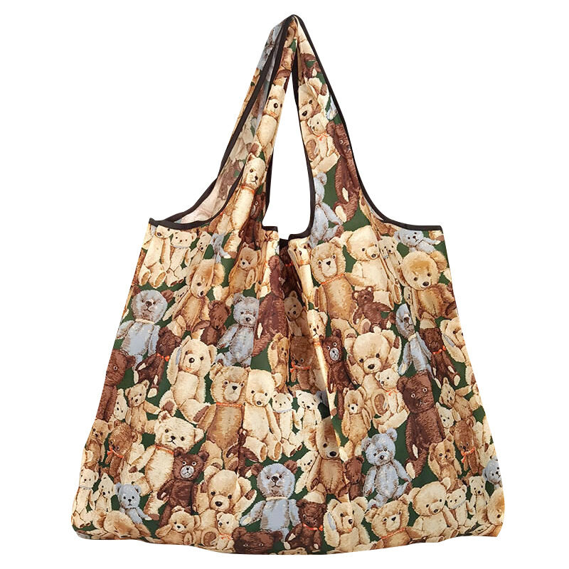 Large Size Snoopy Eco-Friendly Shopping Bag Waterproof Portable Foldable Handheld Vegetable Buying Cloth Bag Single Shoulder Bag