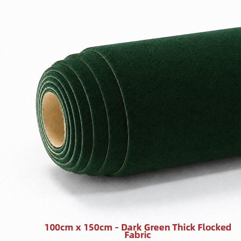 XIYIFANG | Self-Adhesive Black Velvet Fabric Thick