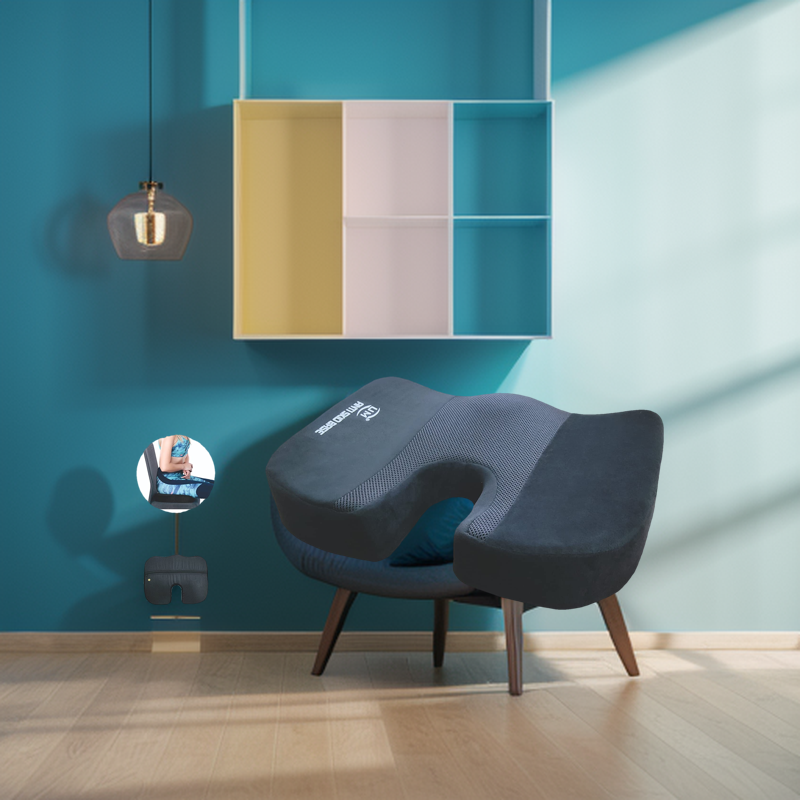 UM Orthopedic Memory Foam Coccyx Seat Cushion.