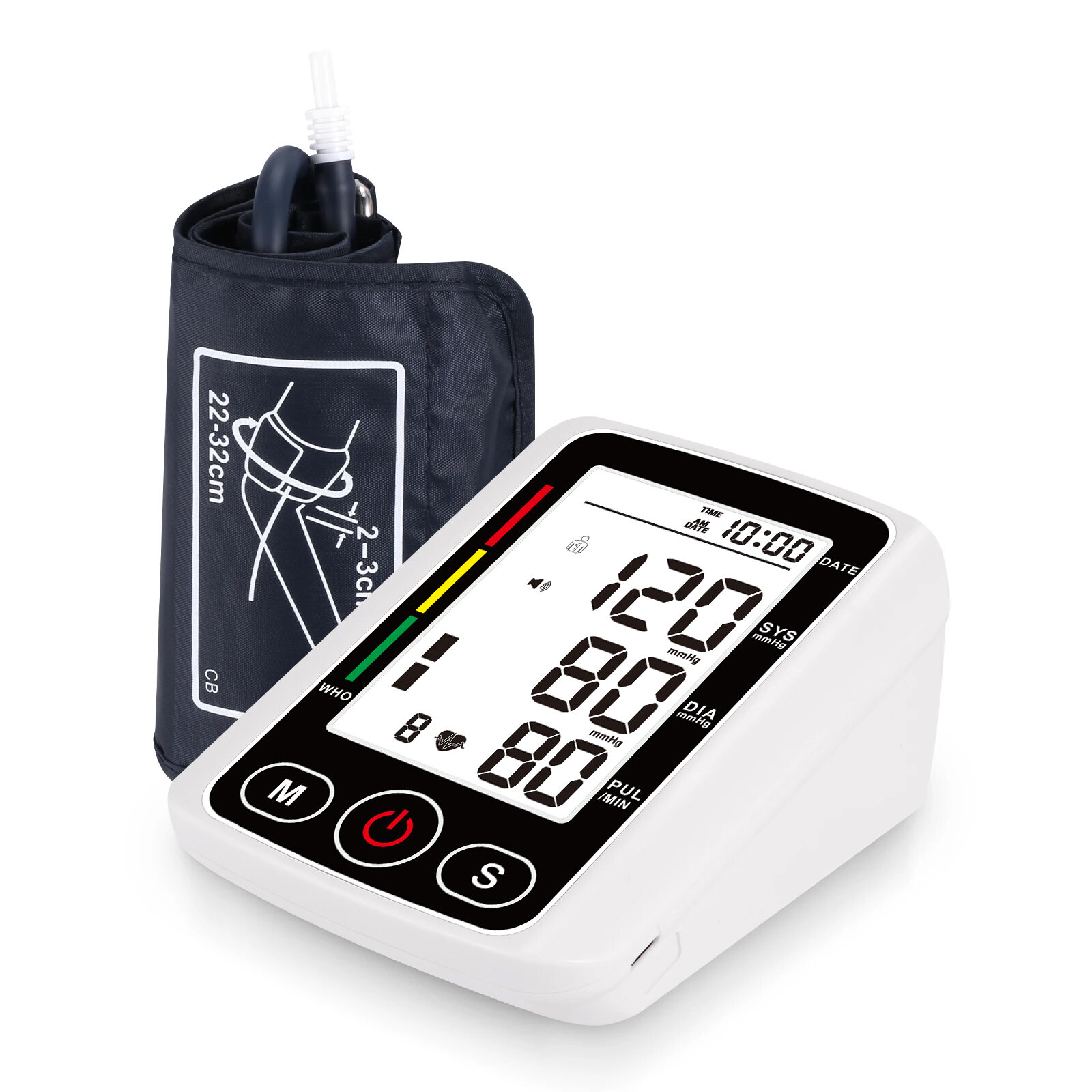 4 Inch Large Display 2 User Voice Digital Arm Blood Pressure Meter 32 