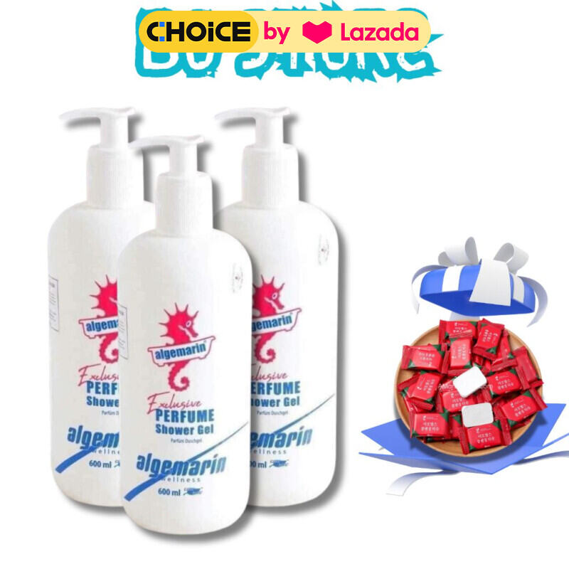 Sữa tắm cá ngựa ALGEMARIN 300ml/500ml Đức hải mã, hương nước hoa chai nhọn vòi vuông germany perfume shower gel soap.Dung tích 600ml.