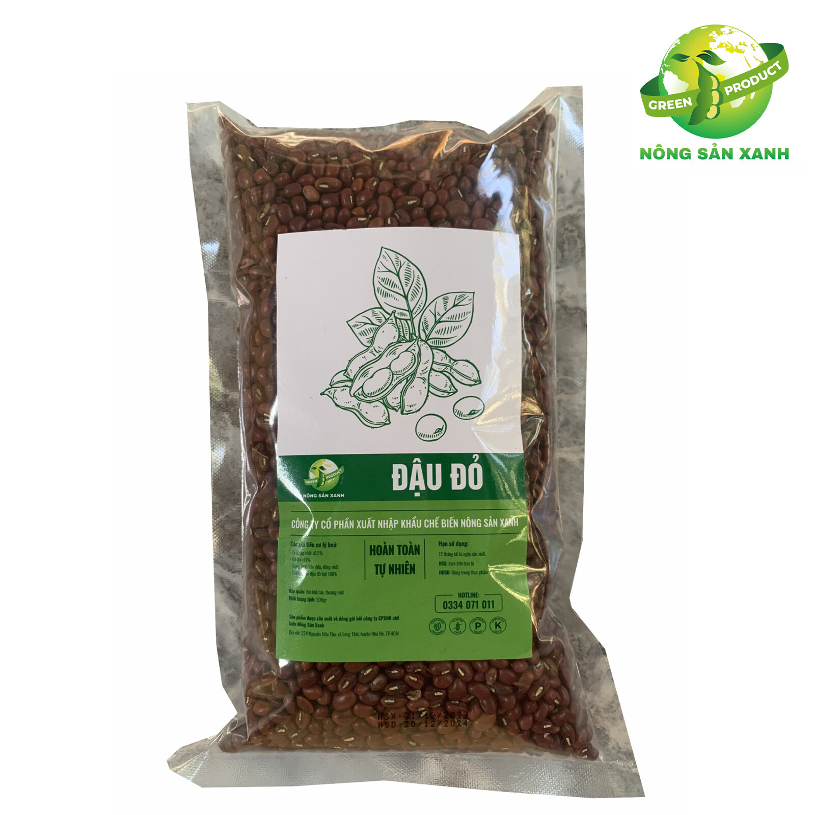 Đậu đỏ 500gr - Nông Sản Xanh