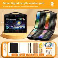 HERO | Artistic High-Quality Non-Toxic Water-Soluble Acrylic Markers for Children