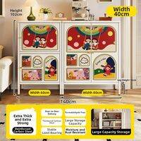 MEISD | Creamy Style Steel Storage Cabinet