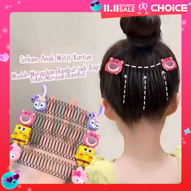 【Local seller fast shipping】girls Comb Hair Invisible Back of the Head Bangs Broken Hair Finishing Artifact