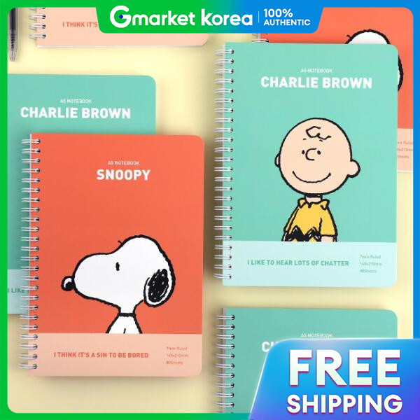 ART BOX | Artbox /Hohop Snoopy A5 Spiral Lined Notebook (2 Options)