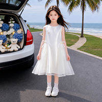 SHANGLEXIONG | Elegant White Lightweight Summer Dress for Girls Mid-Length