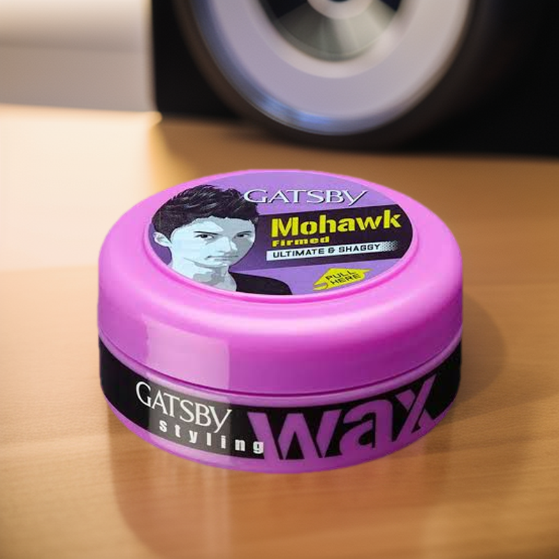 Gatsby Ultimate & Shaggy Styling Pink Hair Wax. 