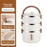 Defasilk | Long Insulation Stainless Steel Lunch Box Double Layer