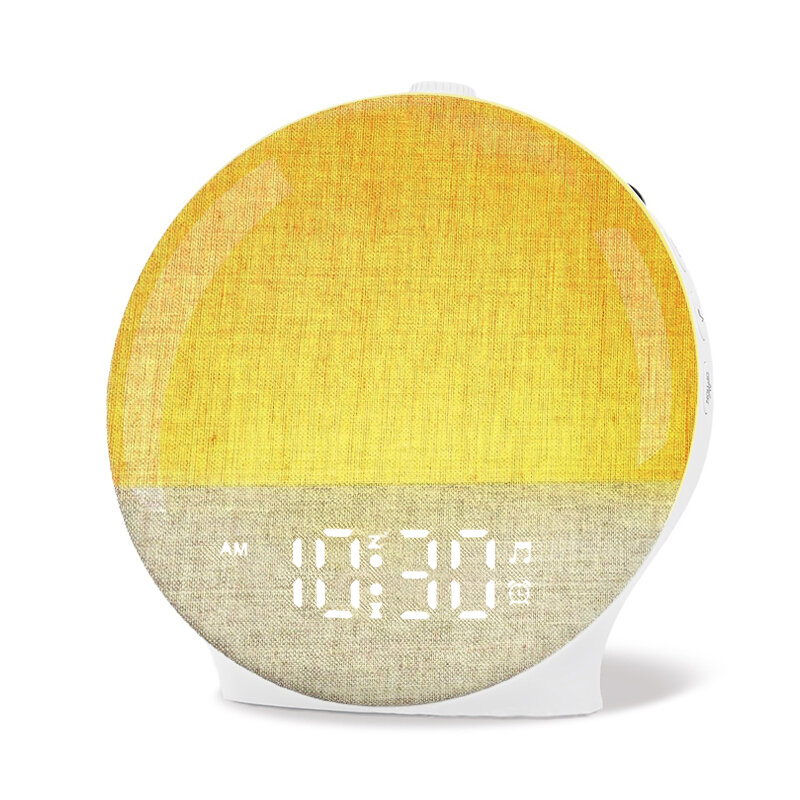 Wake Up Light Sunrise Alarm Clock White Noise Sound Machine Color Night Light for Bedroom Ideal Gift