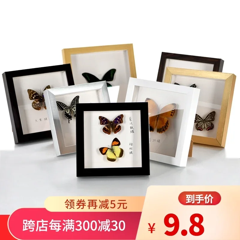 Butterfly Specimens Photo Frame Animals and Insects Three-Dimensional Hollow 2cm Huibaijia Eight-Inch Photo Frame A4 Paper Quilling Works Picture Frame