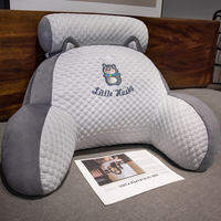 QIAOSHANG | Soft Lumbar Support Pillow Bean Velvet Bed Headrest