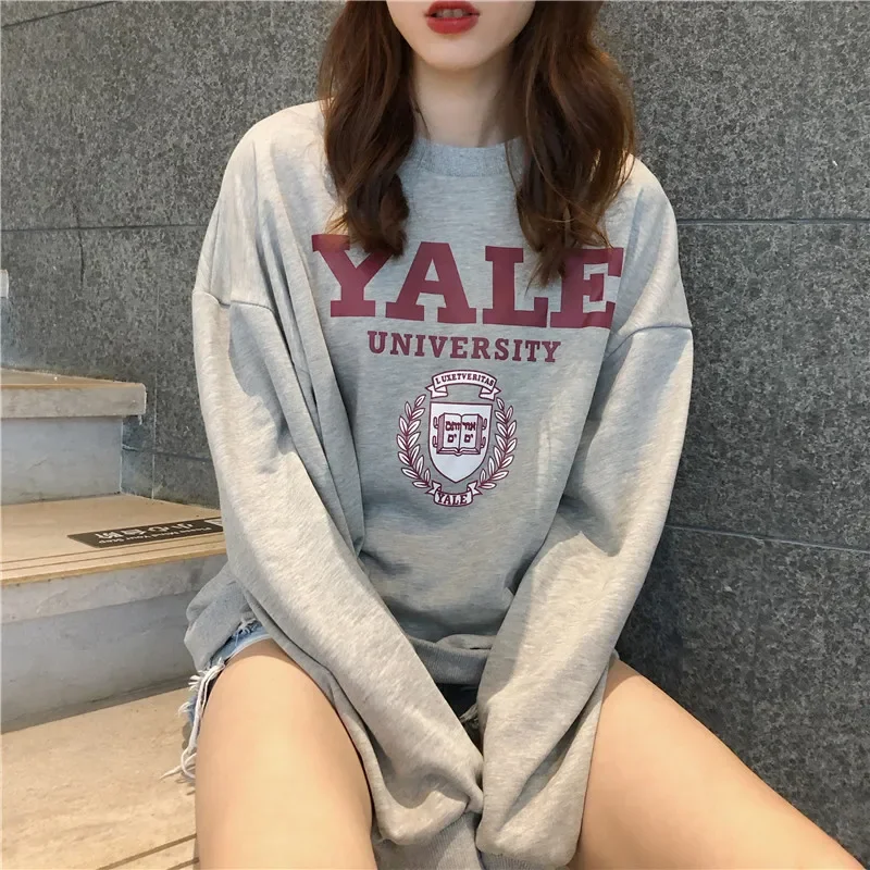 HK-style Long-sleeve T-shirt for Women in Early Autumn 2020 Korean-style Ins All-Matching Western Student Loose Lazy Chic Fashionable Coat