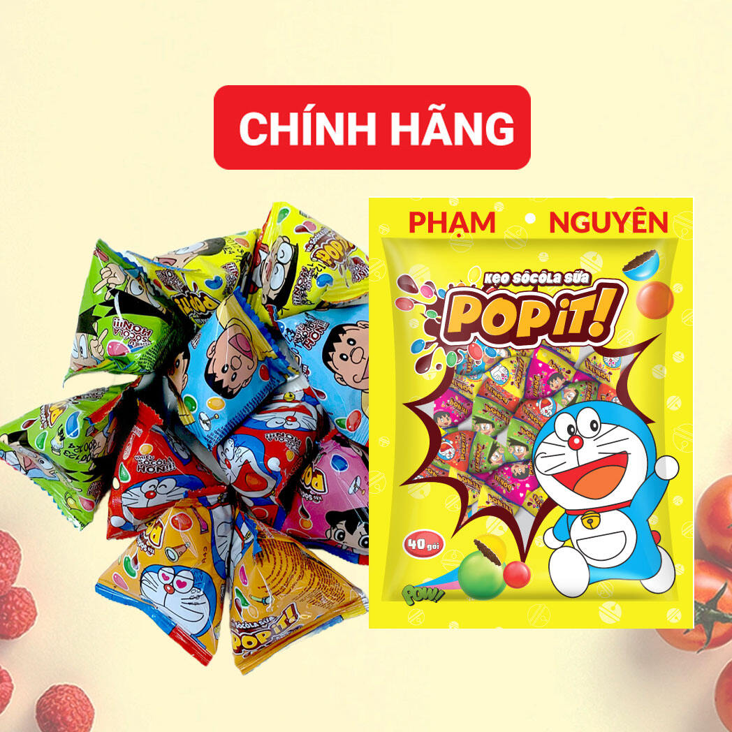 Kẹo socola sữa Popit Doraemon 212gr | Socola | Đồ ăn vặt