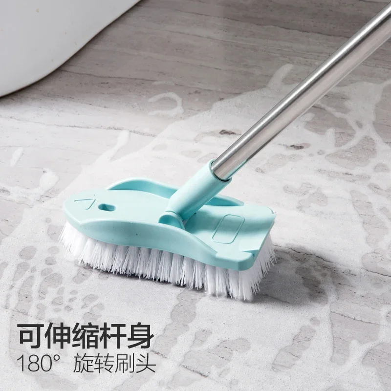Retractable Long Handle Cleaning Brush Bristle Bathroom Floor Floor Brush Toilet Brush Bathtub Tile Brush Floor Brush