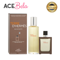 Hermes Terre DHermes EDT Gift Set (30ML Travel Spray + 125ML Refill) For Men [Perfume / Fragrance] (100% Authentic from Acebela)
