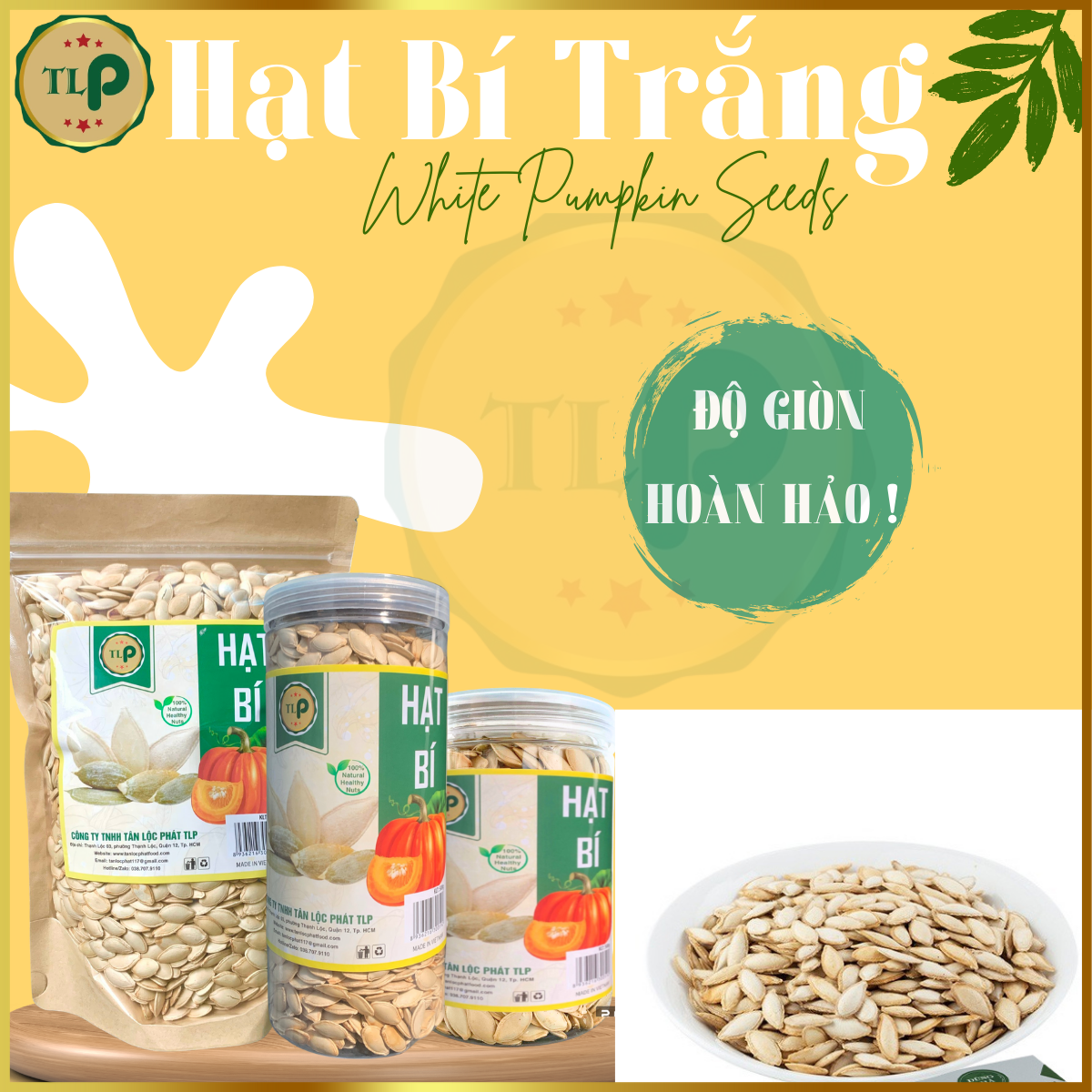 Hạt Bí Trắng Tân Lộc Phát 500gr