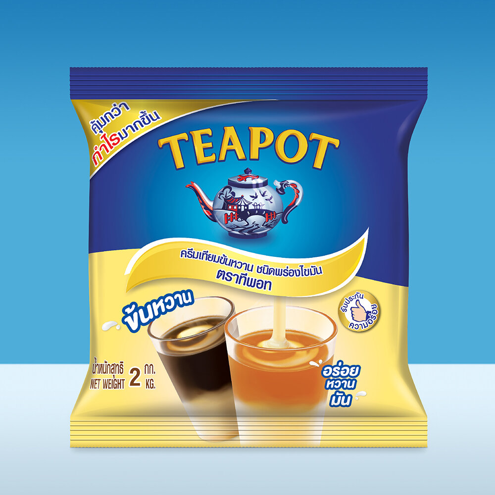 Teapot Fat-Free Sweetened Condensed Creamer | Delicious, Sweet, Rich, and Full of Flavor, Perfect for Every Food and Drink Menu ราคา 884 บาท*ส่งฟรี
